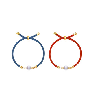 京润期愿淡水珍珠手链8.3-9.3mm圆形国风可调节手绳本命年礼物女P