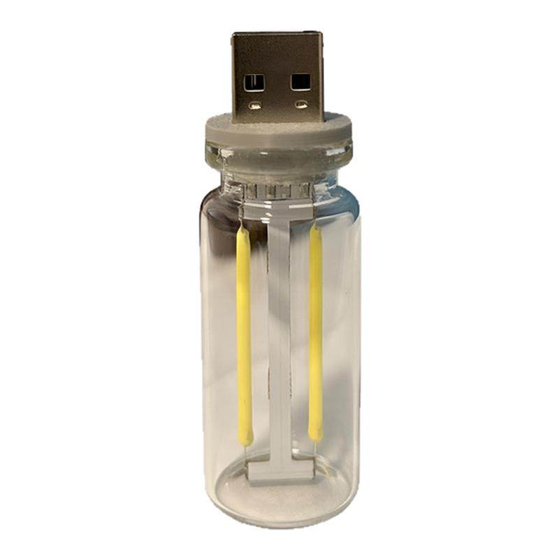 usb小夜灯氛围灯玻璃瓶陶瓷LED