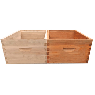 华亚烘干加厚优质浅继箱煮蜡箱圈蜂箱中蜂意蜂通用全杉木底箱圈