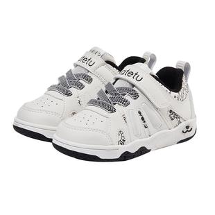 卡特兔小白鞋2026新款春季女童防滑板鞋男童软底运动鞋幼儿园童鞋