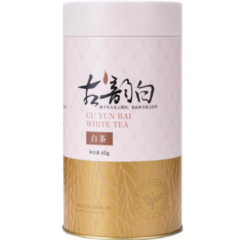 斗记茶业2501古韵白茶60克蜜香