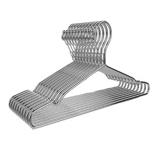 宾馆酒店不锈钢防盗衣架圆头密封闭带锁监狱加粗凉晾衣撑加粗晒衣