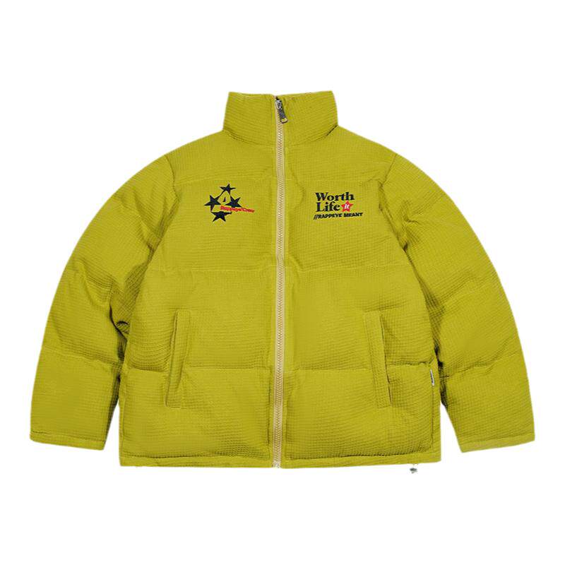 RAPPEYE复古百搭厚款华夫格棉服