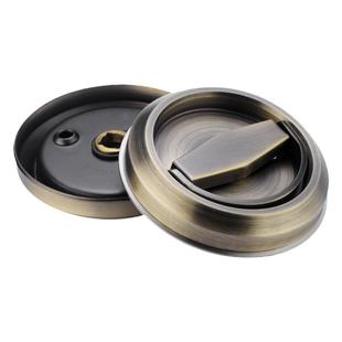 304不锈钢圆形把手免打孔明装拉环拉手隐藏式门消防箱隐形暗拉手