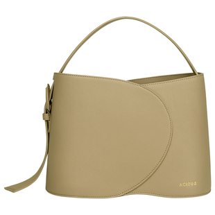 A.Cloud水桶包中号质感Napa牛皮优雅灵动手提包斜挎云弧包