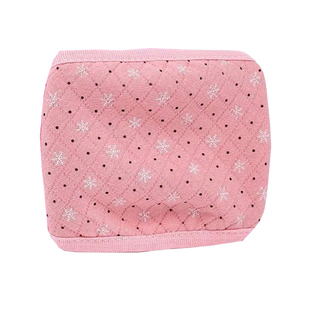 秋冬雪花保暧口罩女棉布加厚加大防风防寒防尘骑行黑色可水洗面罩