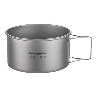 户外钛碗纯钛露营餐具野营饭盒便携式套碗雪拉碗钛合金野餐饭碗