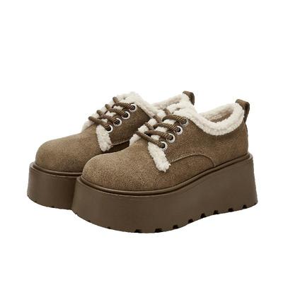 达芙妮加绒棉鞋勃肯雪地靴冬季