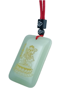 夜光石十二生肖守护神无事牌方牌