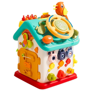 宝宝忙碌屋蒙氏早教益智玩具一1到3岁儿童忙碌板六面体婴儿10个月