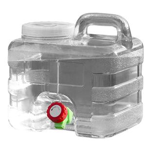 车载水桶食品级pc纯净水桶家用户外桶装水空桶露营带水龙头饮水桶