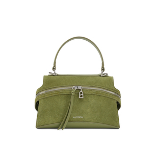 拉菲斯汀头层牛皮盒子包包女2025新款秋冬通勤斜挎包真皮手提包