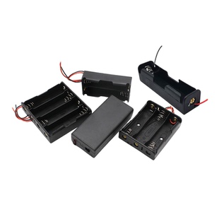 18650电池盒1节2节3节4节3.7v锂电池座串并联贴片脚带线电源仓盒