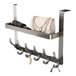 门后挂钩挂衣架免打孔门口卧室衣服帽挂架墙上壁挂门背收纳置物架