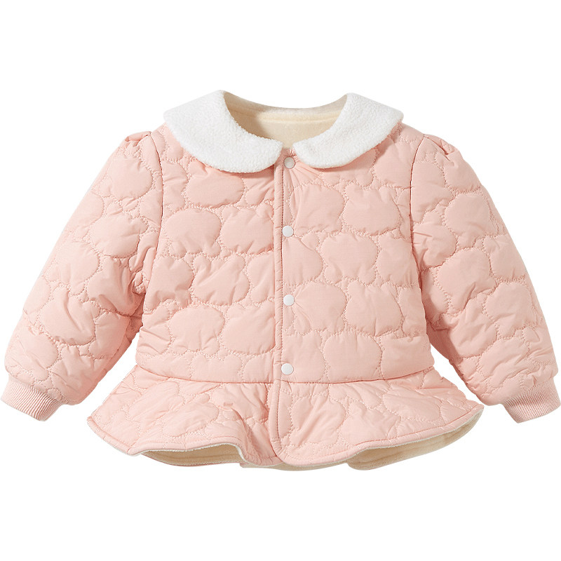 儿童外套春秋冬女宝宝加绒棉服冬装幼儿外穿洋气1岁2上衣婴儿衣服