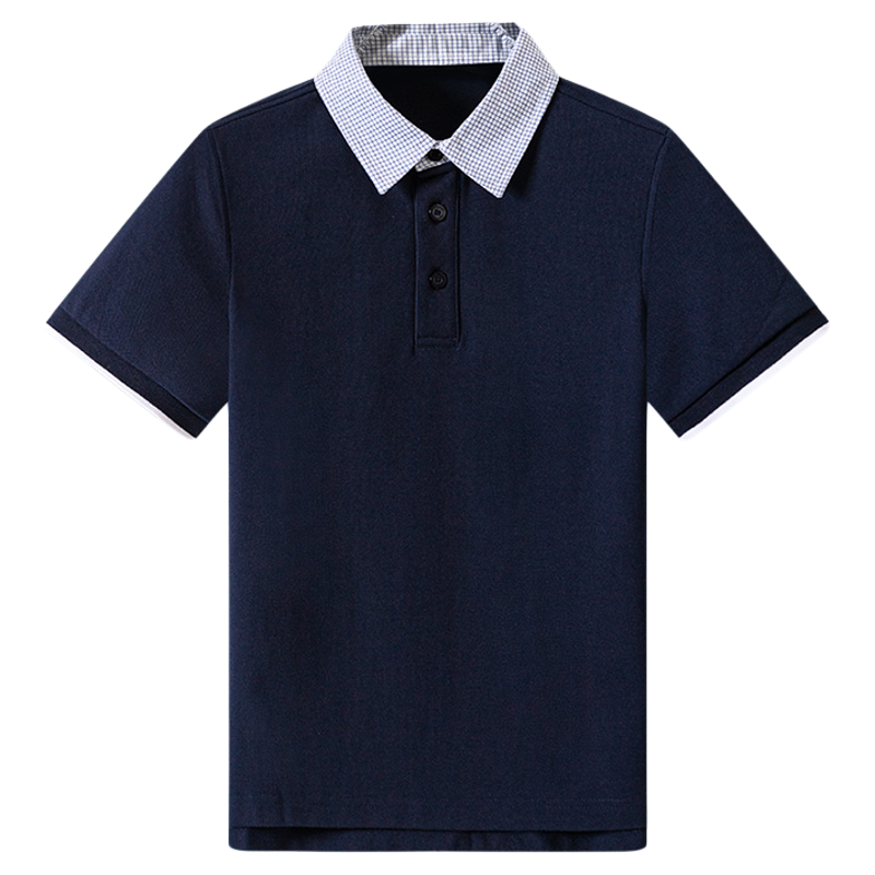 伊顿中学生校服春夏季英伦风校服T恤生珠地透气短袖POLO衫学校校