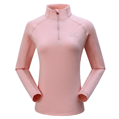 诺思山运动薄绒弹力速干长袖T恤