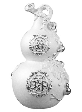 足银葫芦摆件家居创意办公桌面