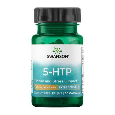 Swanson斯旺森5-HTP五羟色胺酸胶囊睡眠好质量舒缓情绪片美国进口