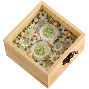 日本衍纸条进口立体花盒diy材料包 音乐盒手工制作生日礼物送女士