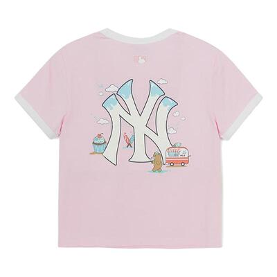 MLB儿童官方萌趣印花圆领T恤