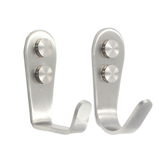 加厚不锈钢挂钩门后衣服浴室单钩排钩挂衣钩厨房衣帽钩单个壁挂钩