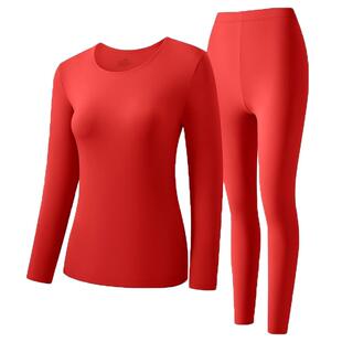 七色纺保暖内衣套装【李沁同款】10A抗菌秋衣秋裤加绒加厚棉打底