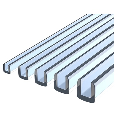 u型透明防撞条钢化玻璃包边条防碰撞保护套硅胶桌沿护角贴u形密封