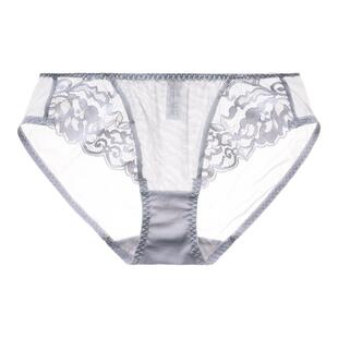 夏娃之秀性感蕾丝超薄诱惑透明女士内裤透气包臀低腰三角裤K3680