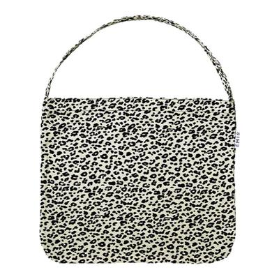 Emis~现货~赵露思娜扎宋慧乔韩素希同款购物袋帆布包包豹纹单肩包