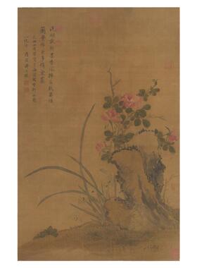 高清艺术喷绘画芯临摹学习卷轴画