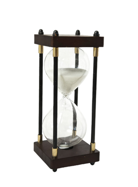 定制刻字logo木制复古沙漏计时器