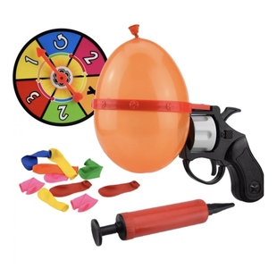 网红左轮气球枪俄罗斯转轮盘水球枪恶搞派对轰趴酒吧喝酒游戏玩具