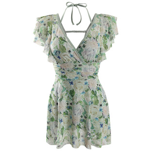 2026新款泳衣女连体遮肚微胖高级感性感绝美海边度假温泉女士泳装