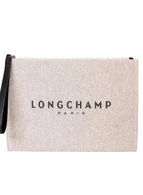 【自营】LONGCHAMP/珑骧女包织物简约拉链手拿包手提包34136HSG