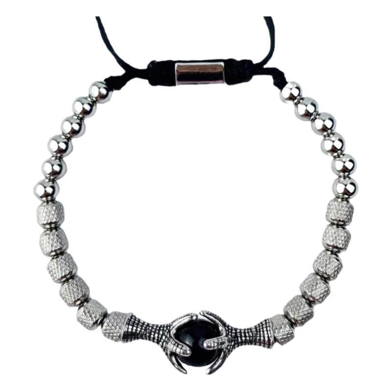 钛钢男生手链男款潮牌小众嘻哈设计感龙爪男士手环女手镯情侣饰品