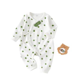 新生婴儿衣服连体衣春秋季纯棉0到3个月初生宝宝秋装哈衣爬服a类6