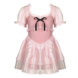 卡戴斯新款儿童泳衣连体裙式中大童女童沙滩走秀可爱公主游泳衣