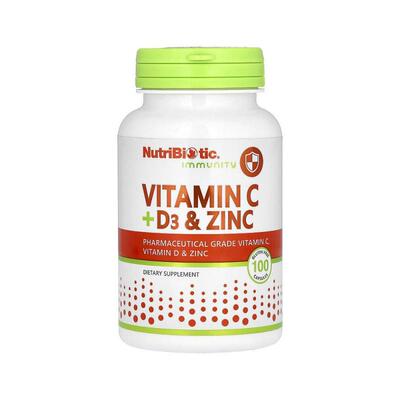 香港直发NutriBiotic维生素C膳食补充剂温和细腻易于消化100粒