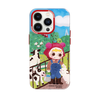 PaPaPa制造局   kulo牧场小羊可爱磨砂手机壳适用于iPhone16promax保护套苹果15pro原创手机壳