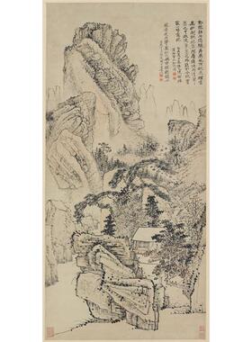 高清艺术微喷画芯宣纸绢布卷轴画