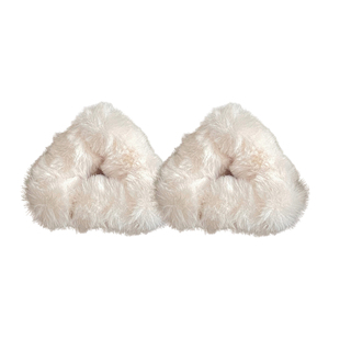 可爱毛绒猫耳朵发卡秋冬毛茸茸小抓夹女前额刘海发夹头饰侧边夹子