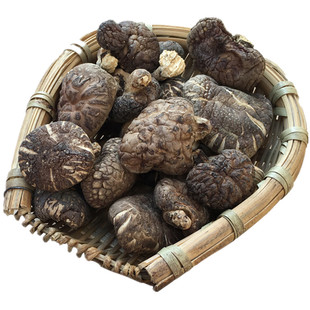 新货秦岭野生椴木香菇新鲜干货500g冬菇蘑菇含小花菇香茹散装一斤