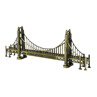 金门大桥金属模型心理咨询沙盘游戏室桌面摆件建筑类沙具悬索桥