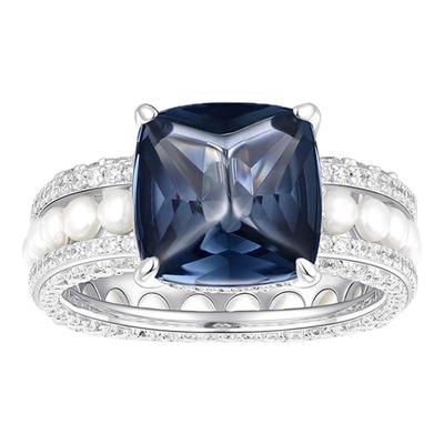 apmMONACO纯银镶钻戒指