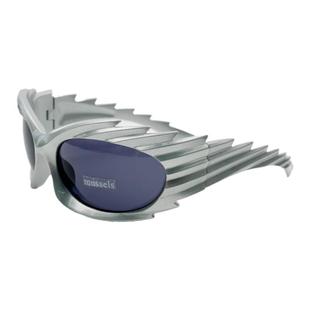 404的店Y2K前卫重金属刺猬墨镜走秀ins网红同款雷鬼太阳眼镜男女