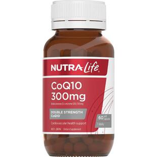 新西兰直邮nutralife纽乐辅酶Q10软胶囊300mg 大包装60粒