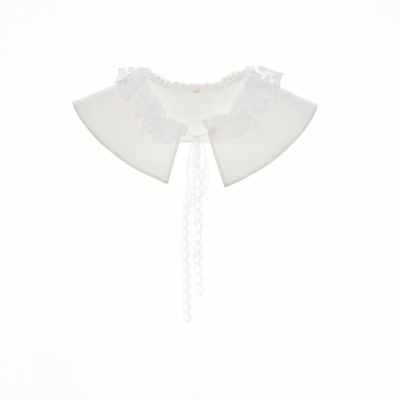 实穿美搭轻松法式风蕾丝装饰衣领
