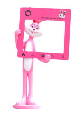 艺家乡打卡拍照摆件卡通商场兔子