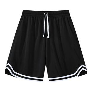 学生透气篮球短裤女士夏季宽松速干运动休闲直筒五分阔腿训练裤男